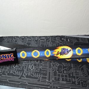Sega Sonic the Hedgehog Belt with Blue and Black Design